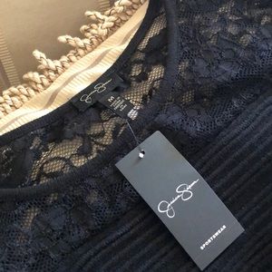 Jessica Simpson Black Lace Opera Dress